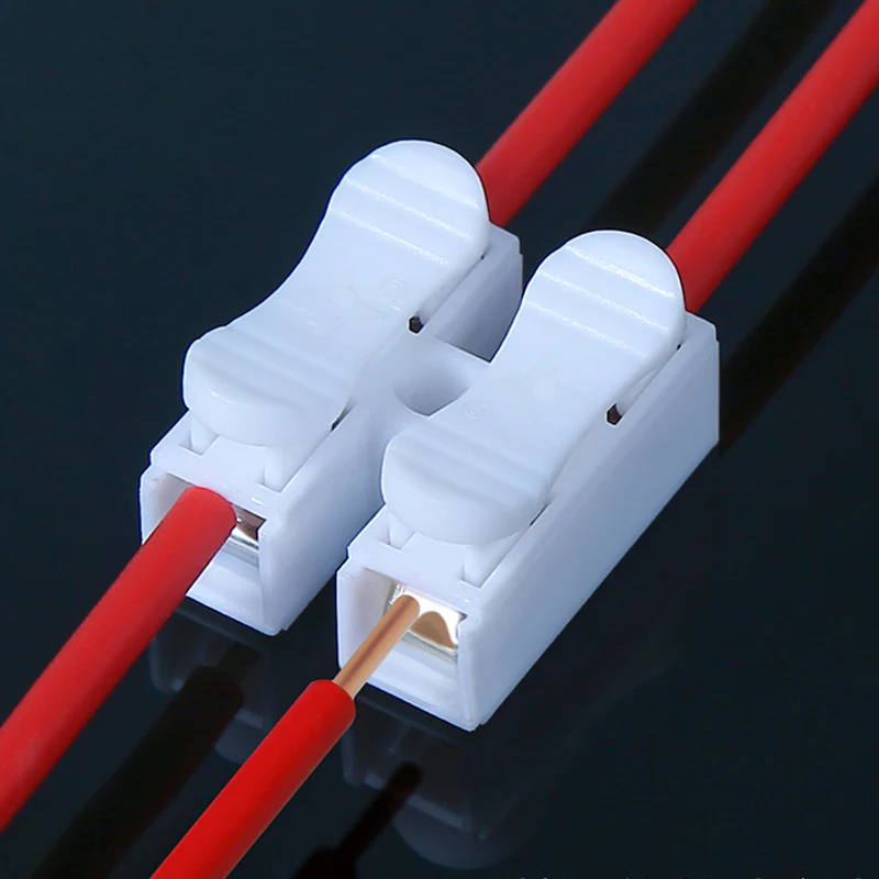 CH2 Quick Splice Lock Wire Connectors 2 Pins Electrical Cable Terminals ...