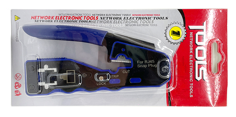 RJ45 Crimp Pass Through Crimper Lan Cable Splitter Stripper Sata Cable ...