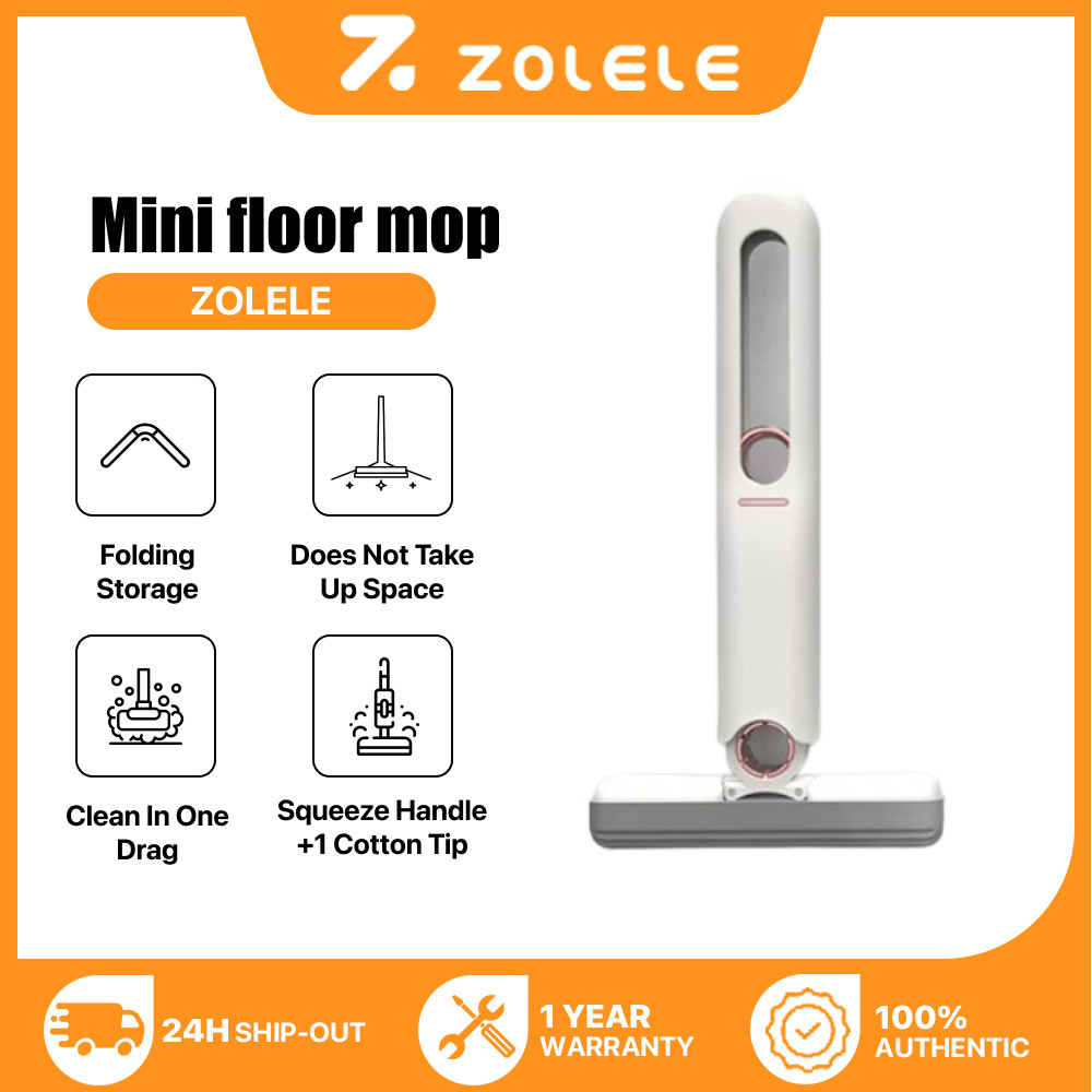 ZOLELE Mini Mop Portable Spong Mop Handheld Mop with Squeezer Car ...