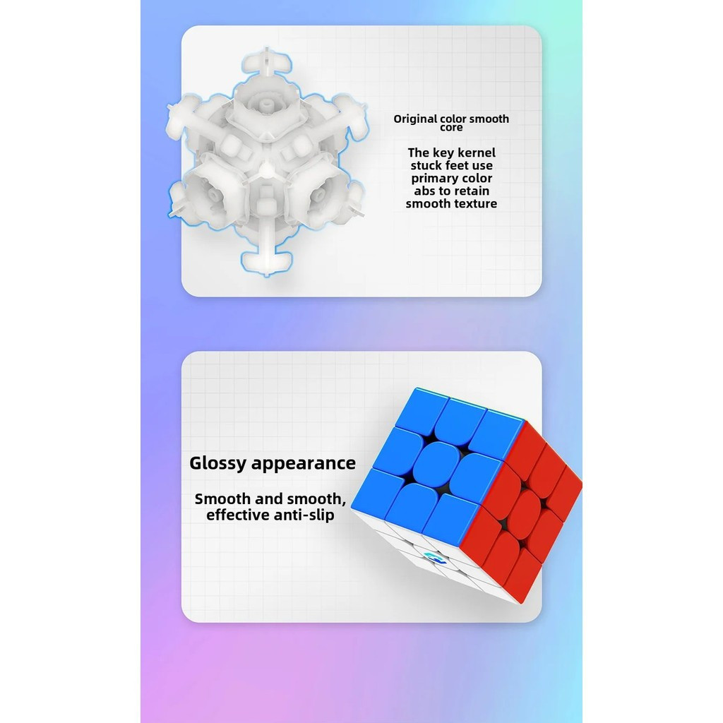 ZCUBE Tianma X3 Magnetic 3x3 Speed Cube, Dual-Version 48/64-Magnet Axis ...