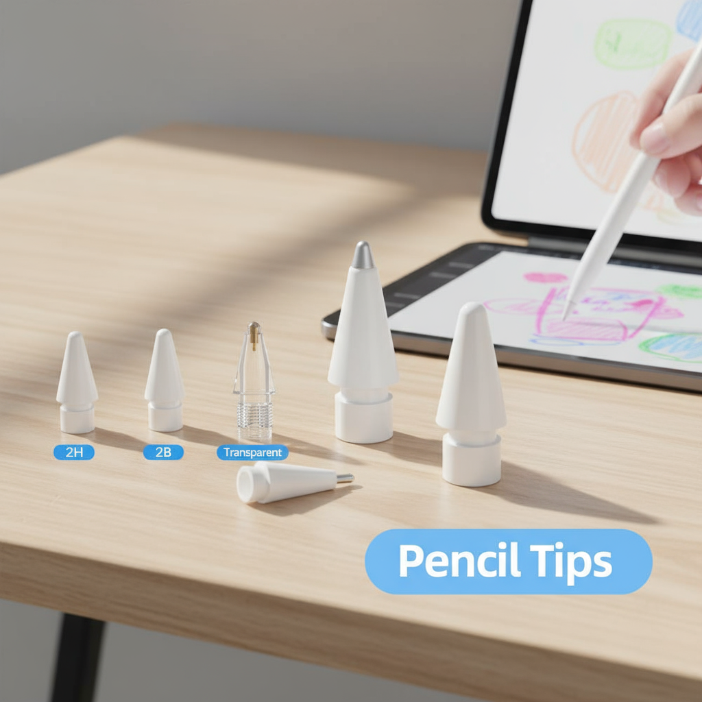 6PCS Soft Nib Pencil Tips for Apple iPad Pencil 1st 2nd Gen USB-C Pro ...