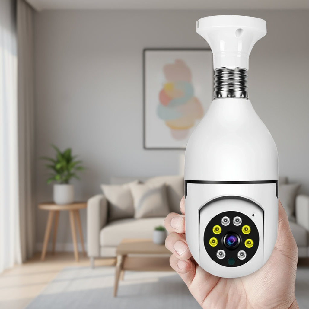 Smart Wifi 1080P Waterproof CCTV Bulb 360° PTZ Outdoor Panoramic Remote ...