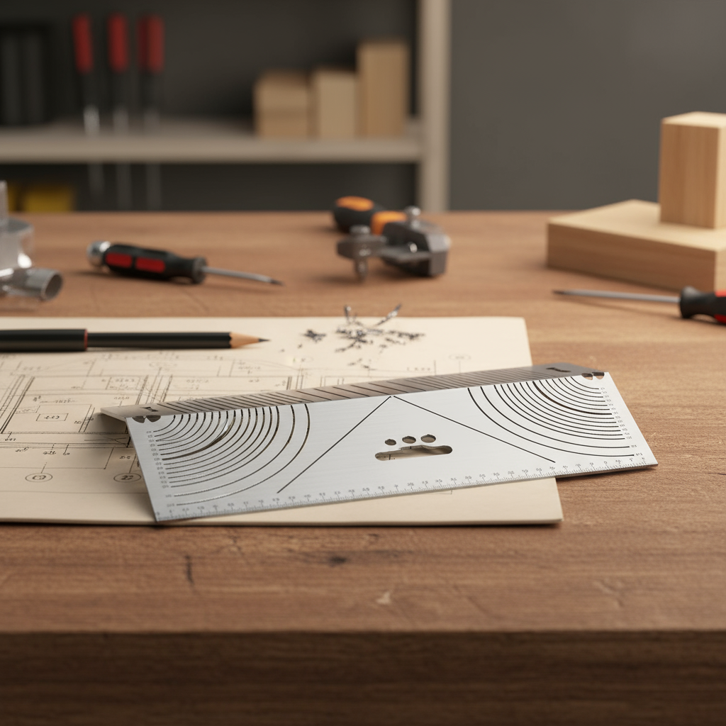 Precision Metal Ruler for Rounded Corners and Angles, Square Tube ...