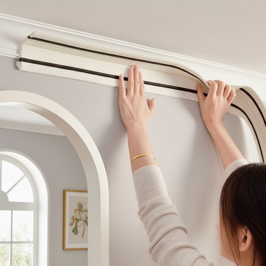 Waterproof Self-Stick Baseboard Wallpaper Concave Convex Corner Wall ...