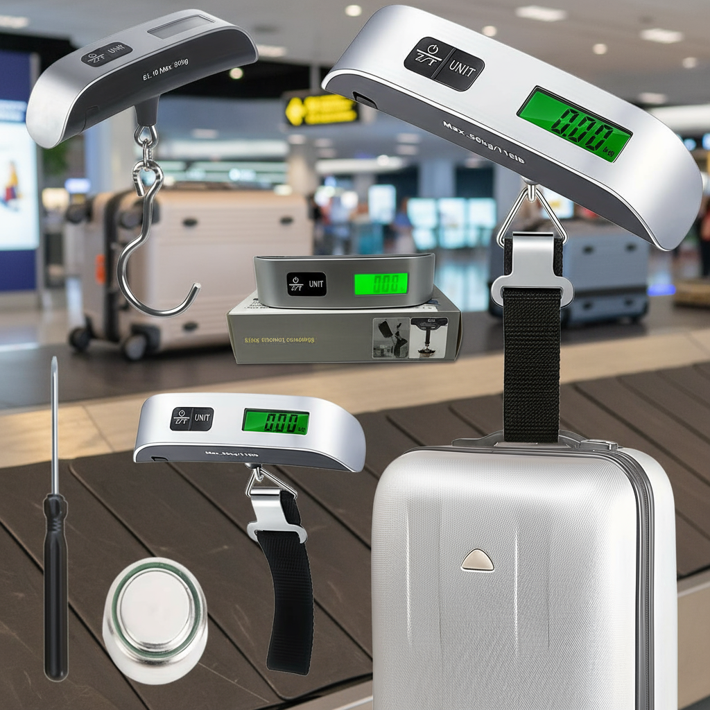 Handheld Digital Luggage Scale – Portable Suitcase Weight Meter with ...