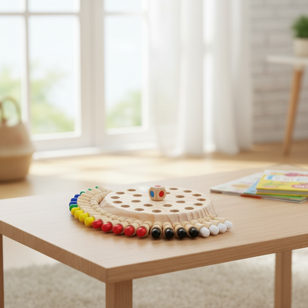 Wooden Memory Matching Game Featuring Color Sticks | Montessori ...