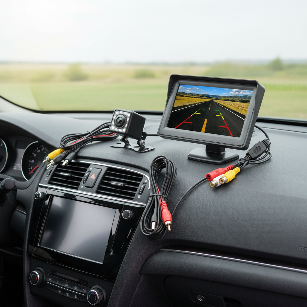 12 LED Car Rear View Backup Camera Reverse HD Parking Night Vision Kit ...