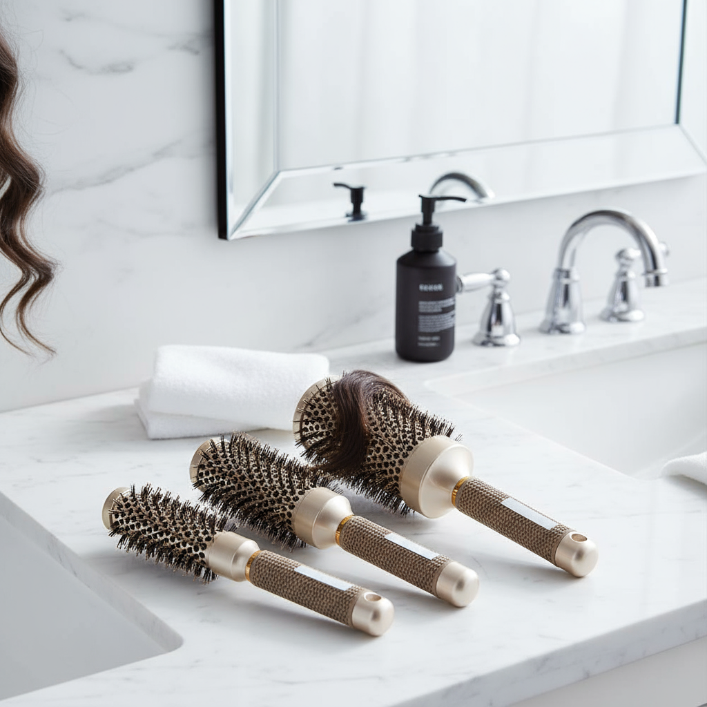 Air Aluminum Tube Ceramic Comb for Cylindrical Thermal Curl Styling ...