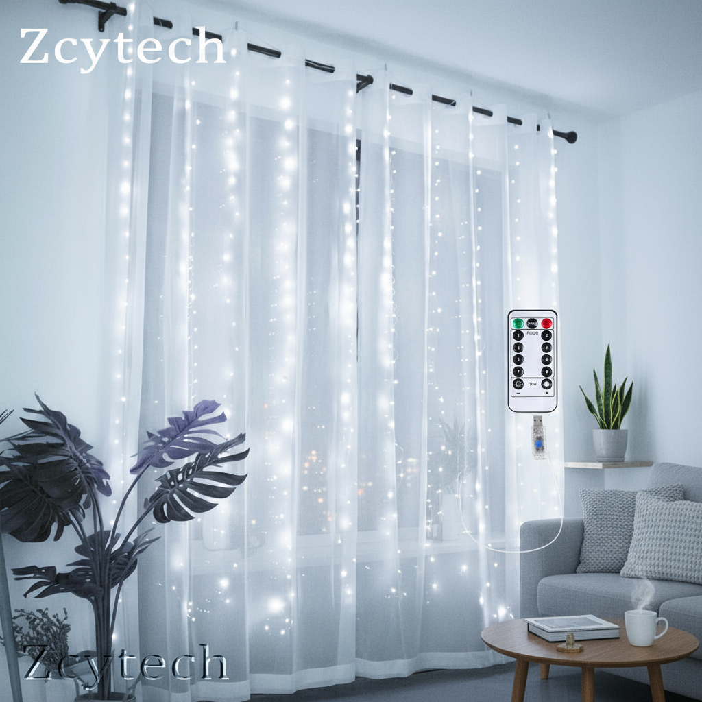 Three Meter Window LED String Light with Eight Distinct Lighting Modes ...