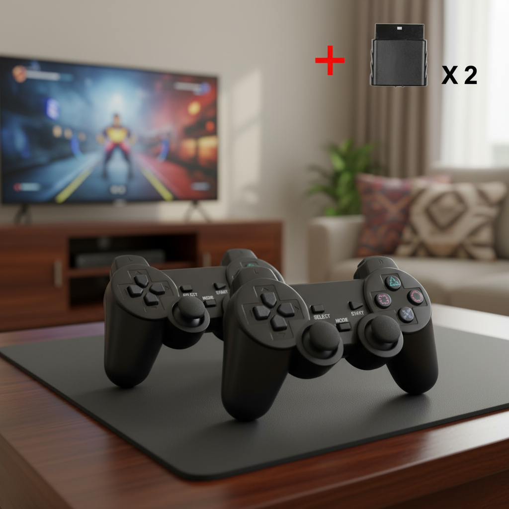 Wireless Joystick Controller for PC PS2 Console, Vibration Shock, USB ...