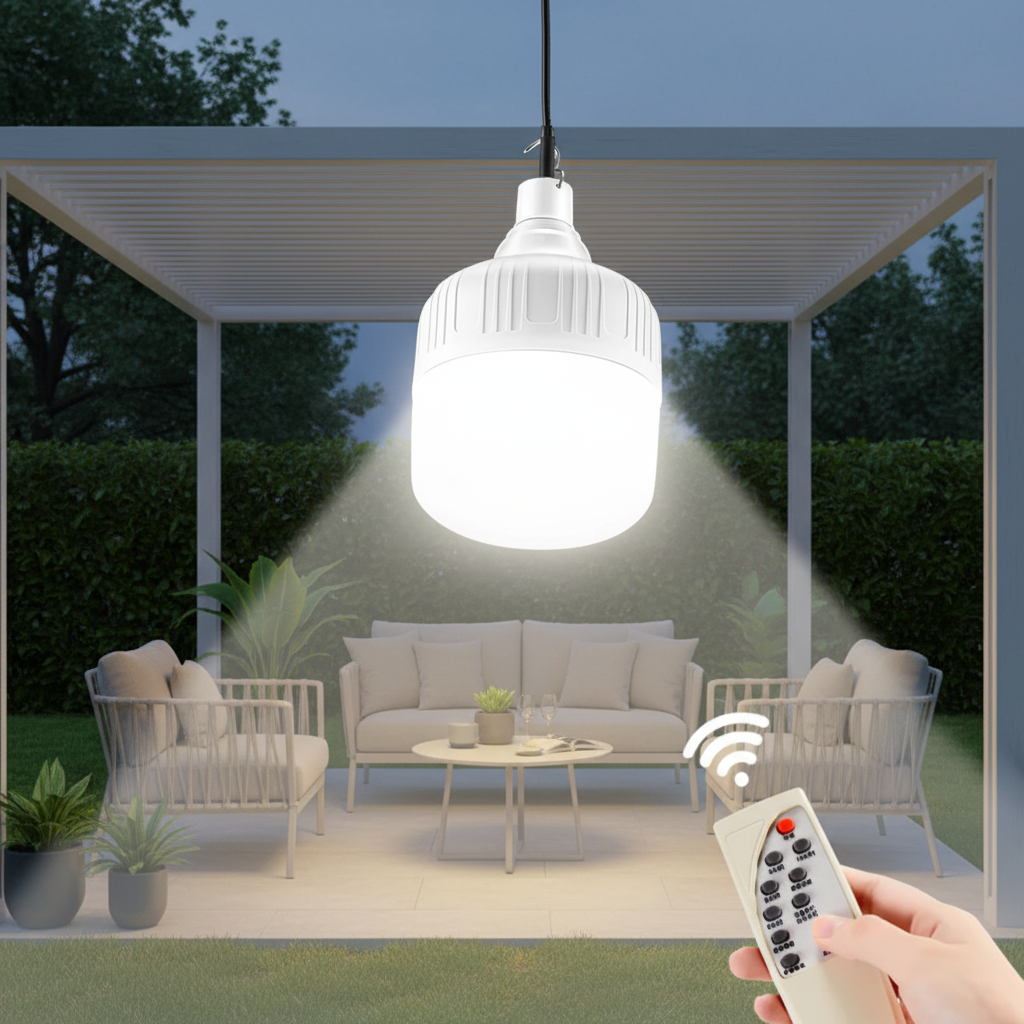 Solar Powered LED Bulb Light With 200-500 Watt Selections | Shopee ...