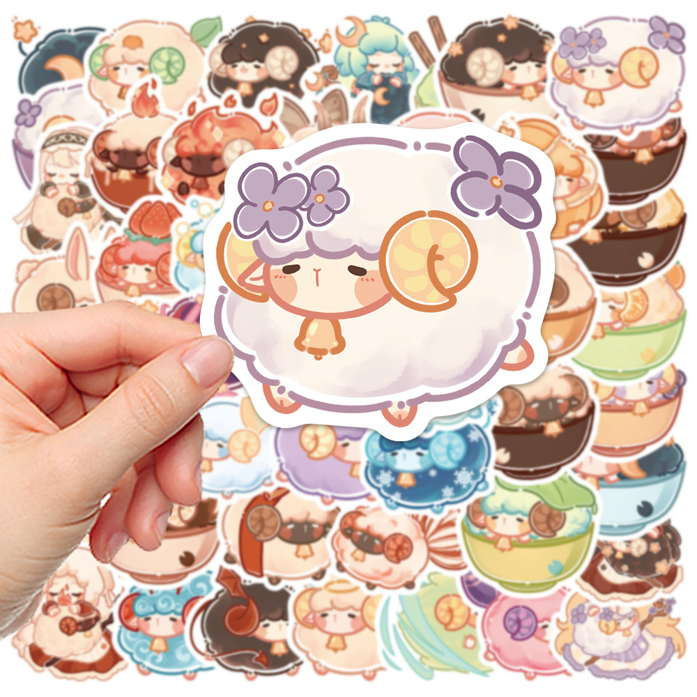 Sheep Cartoon Series Stickers 50pcs - Faith-Based Design with Positive ...