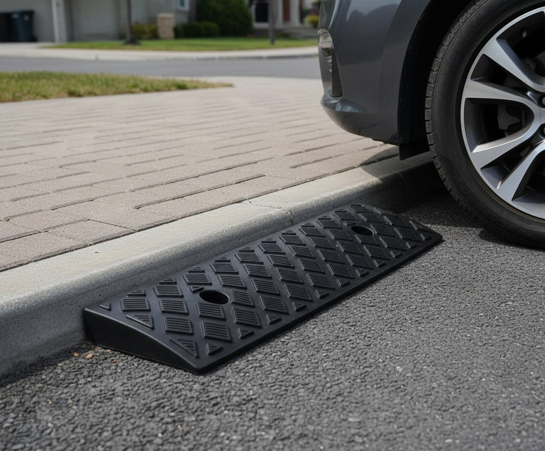 Heavy Duty Portable Plastic Curb Ramp for Driveway Loading Dock ...