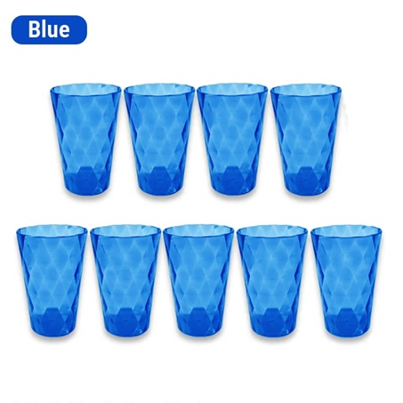 9/12pcs Acrylic Drinking Glass Set 220ml | Non-Toxic Plastic Water Cups  Durable & Lightweight | Shopee Philippines