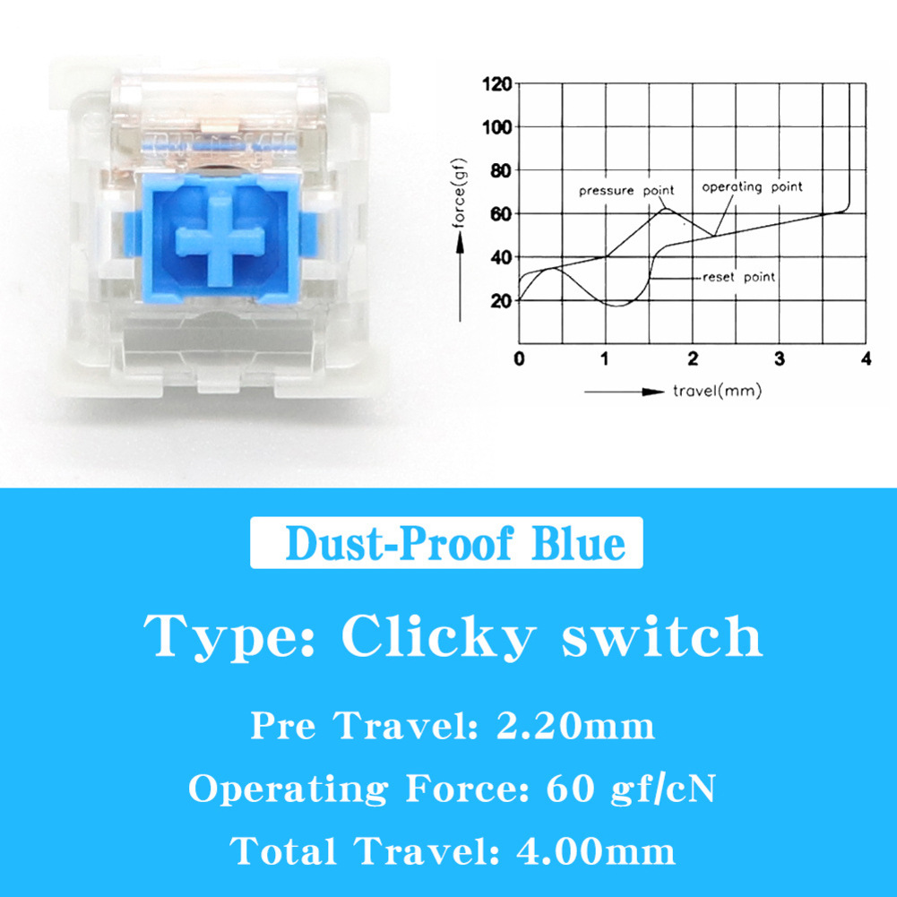 Keyboard Switch 30/50/90Pcs Keyboard Clicker Key Replacement 3 Pin ...