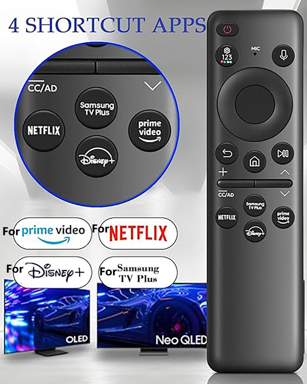 BN59-01455A Universal Remote for TV Samsung Smart TVs Remote Control ...