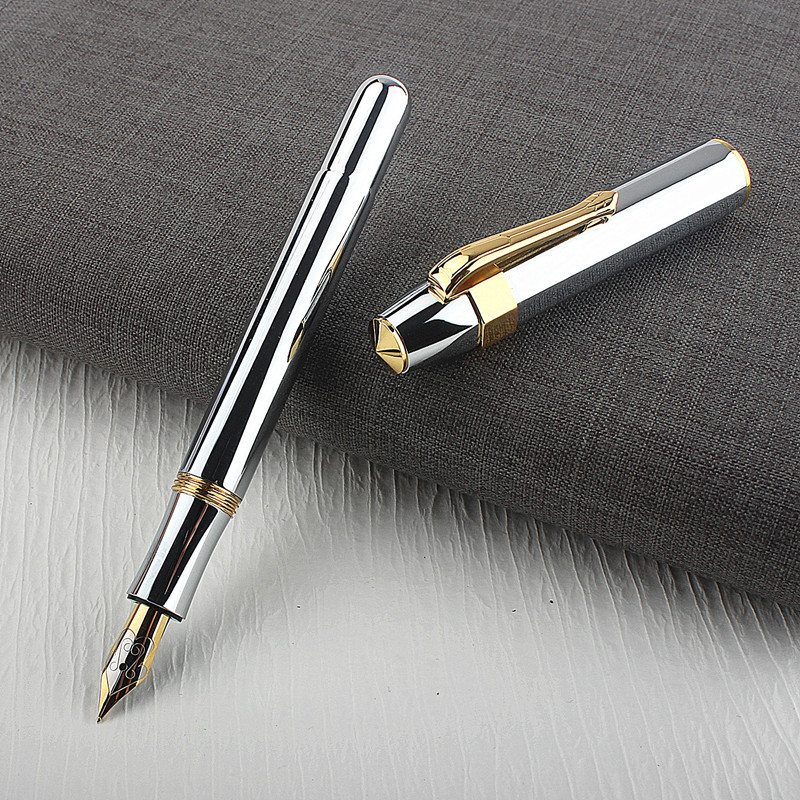 Elegant Alpha Brass Short Travel Fountain Pen - Vintage Pocket Size, 0 ...