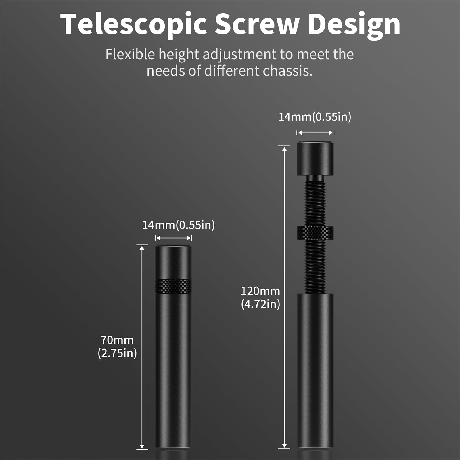 Graphics Card GPU Holder Vertical Telescopic Rotating Stand Bracket ...