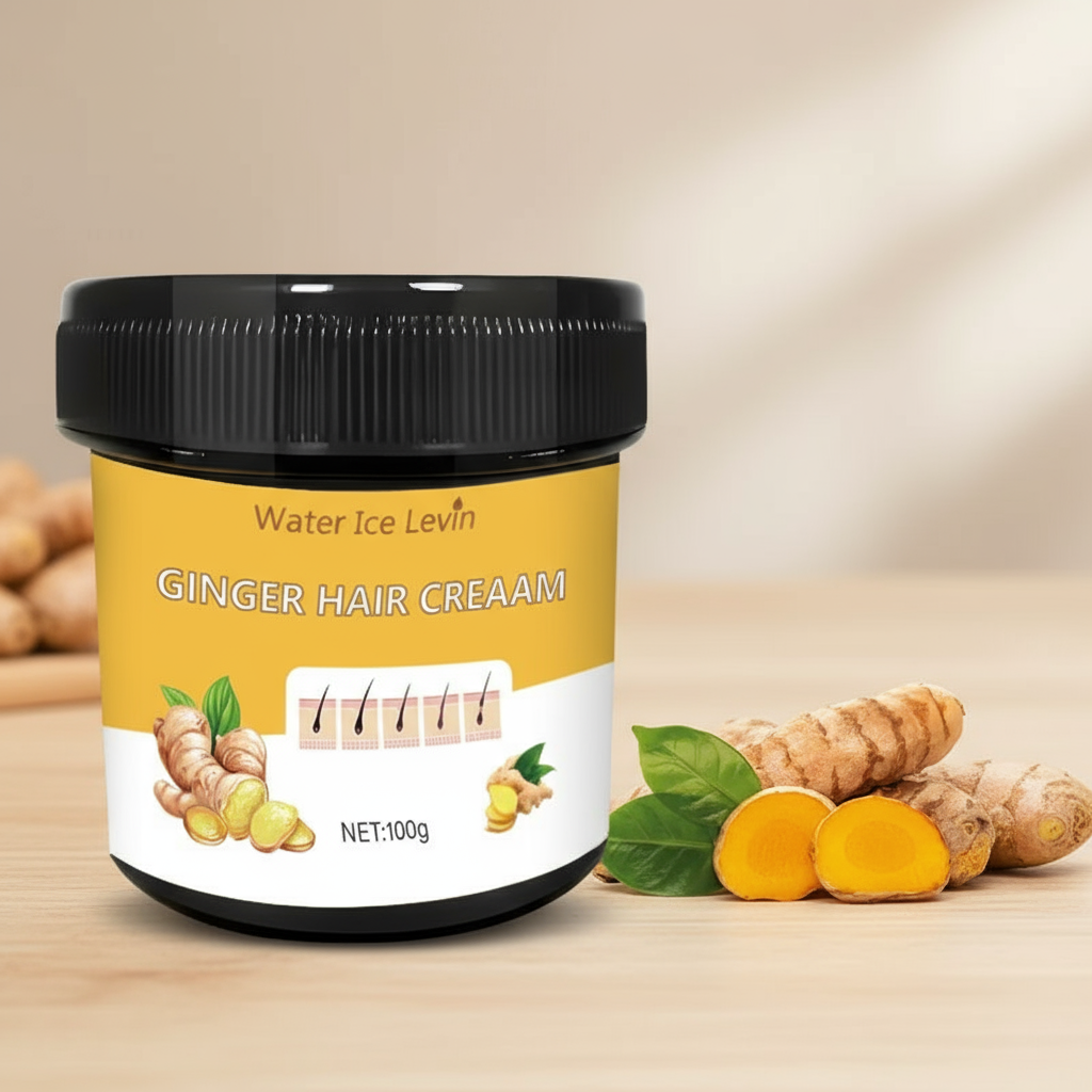 Ginger Hair Cream for Frizz, Split Ends, and Fragile Hair – Enriched ...
