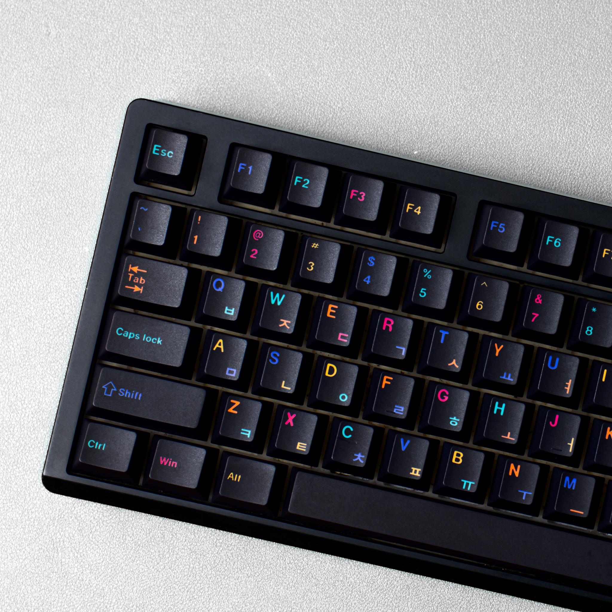 Underground World Pbt Keycaps Cherry Profile Korean Zhuyin Spanish Thai ...