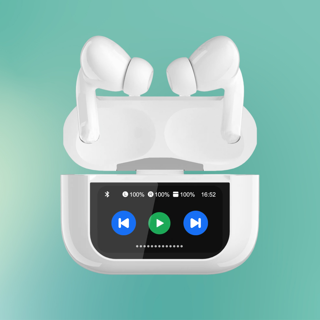 Wireless Bluetooth Earphone Smart Display Earbuds HIFI Sound Headset EQ ...