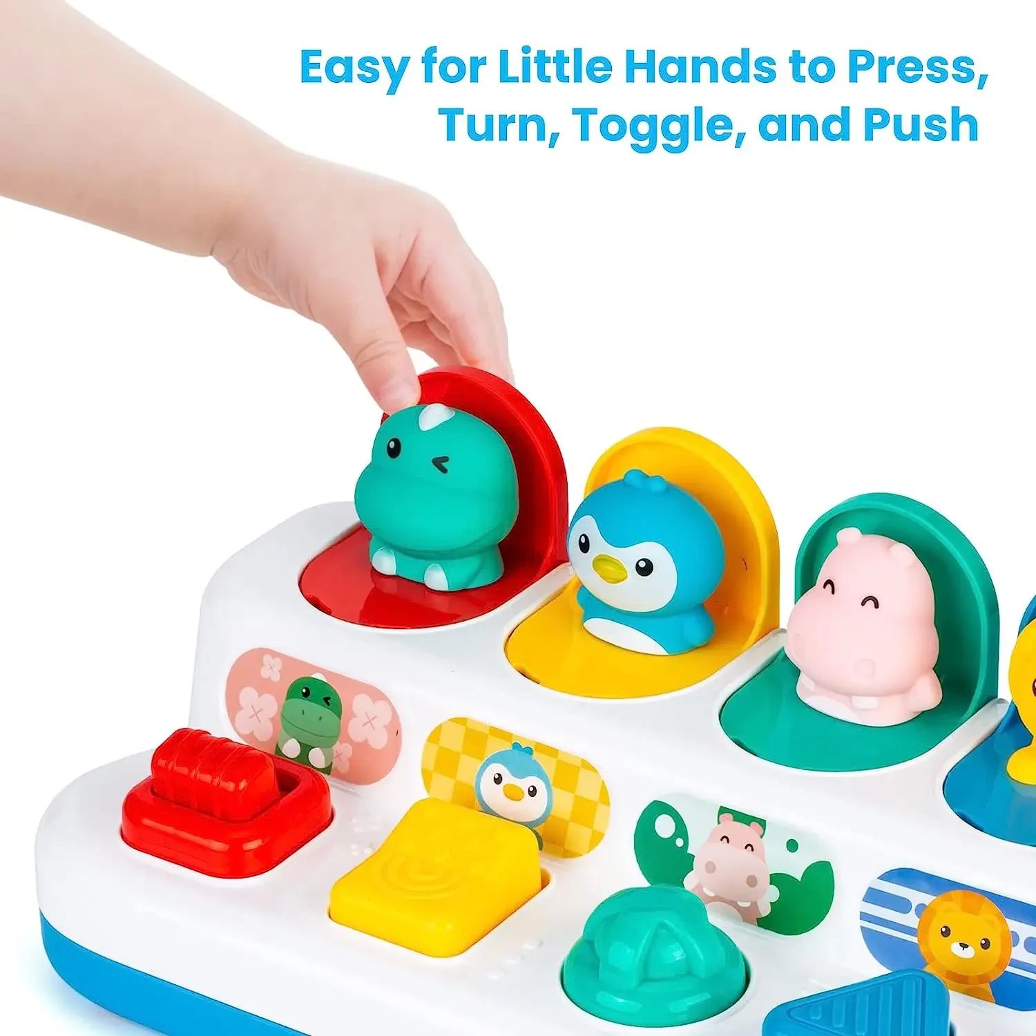 Baby Educational Learning Toys Peekaboo Switch Button Box, A Toddler ...