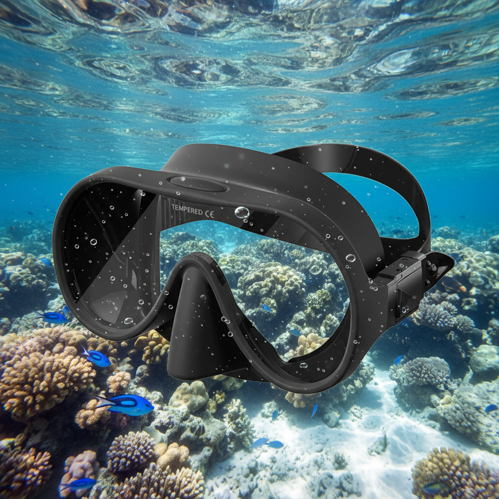 Anti-fog Tempered Glass Diving Mask for Adult Scuba and Snorkeling ...