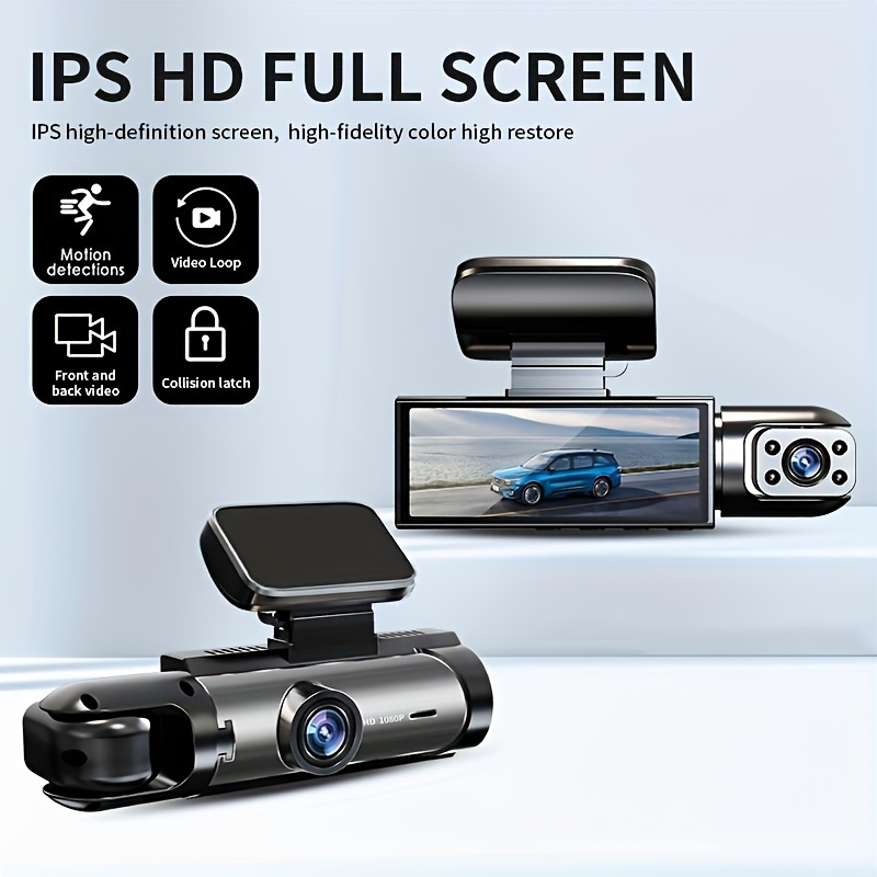 New Car Sensor Upgraded Dual-Channel Dash Cam 1080P Ultra-Clear IR ...