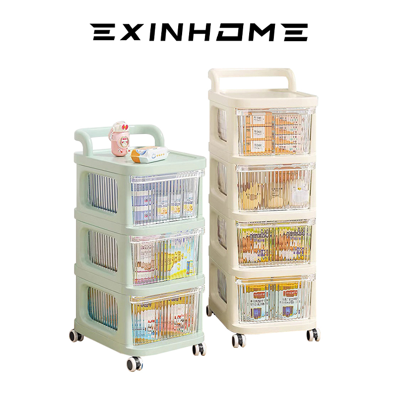 EXINHOME Multi layer Drawer Trolley Cart Organizer Baby Product ...