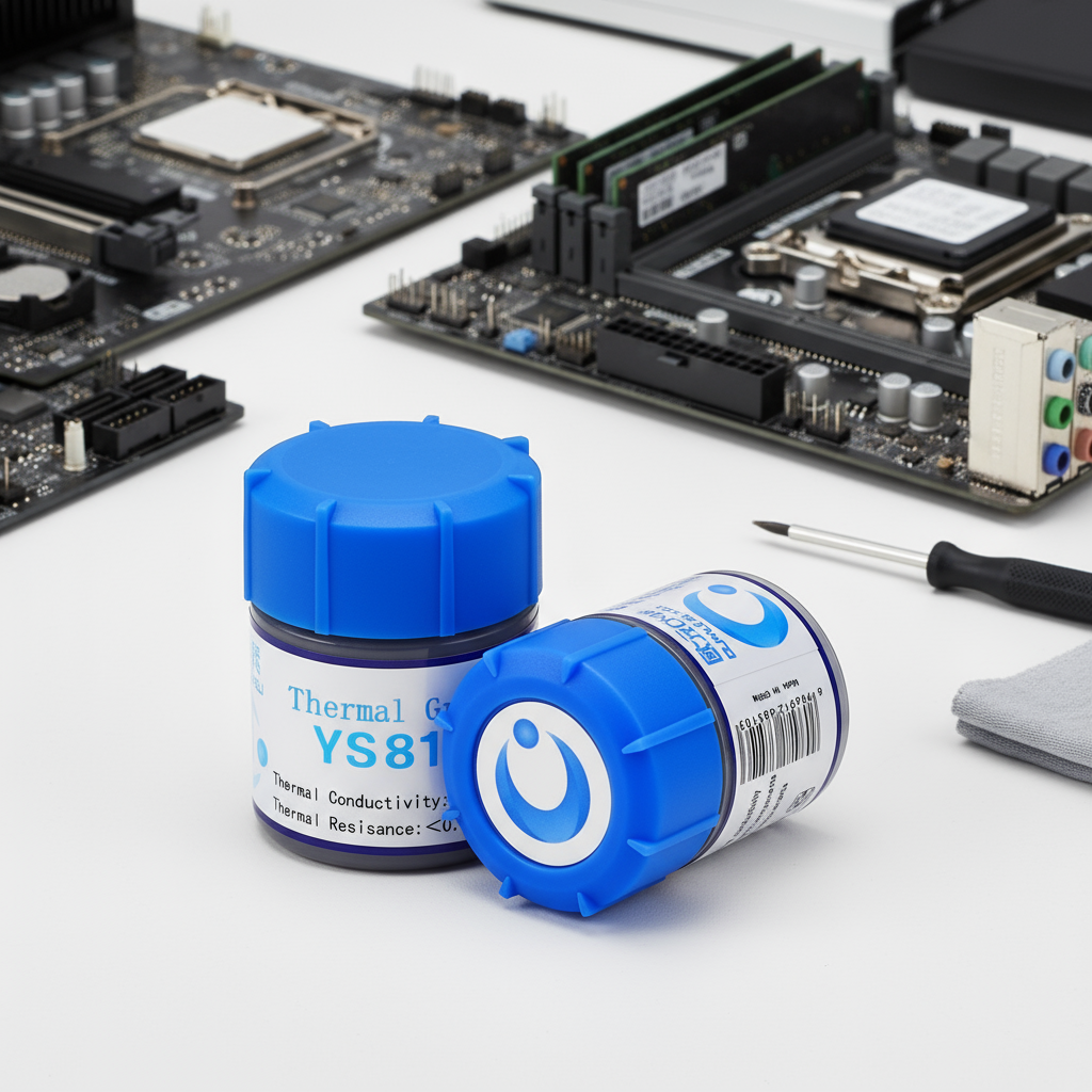Thermal grease for desktop PC CPU heat dissipation, silicone compound ...