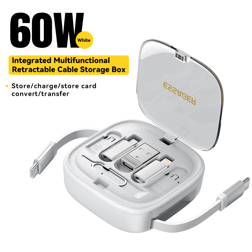 Essager 60W Stretchable 3A Fast Charging Cable Data Transmission ...