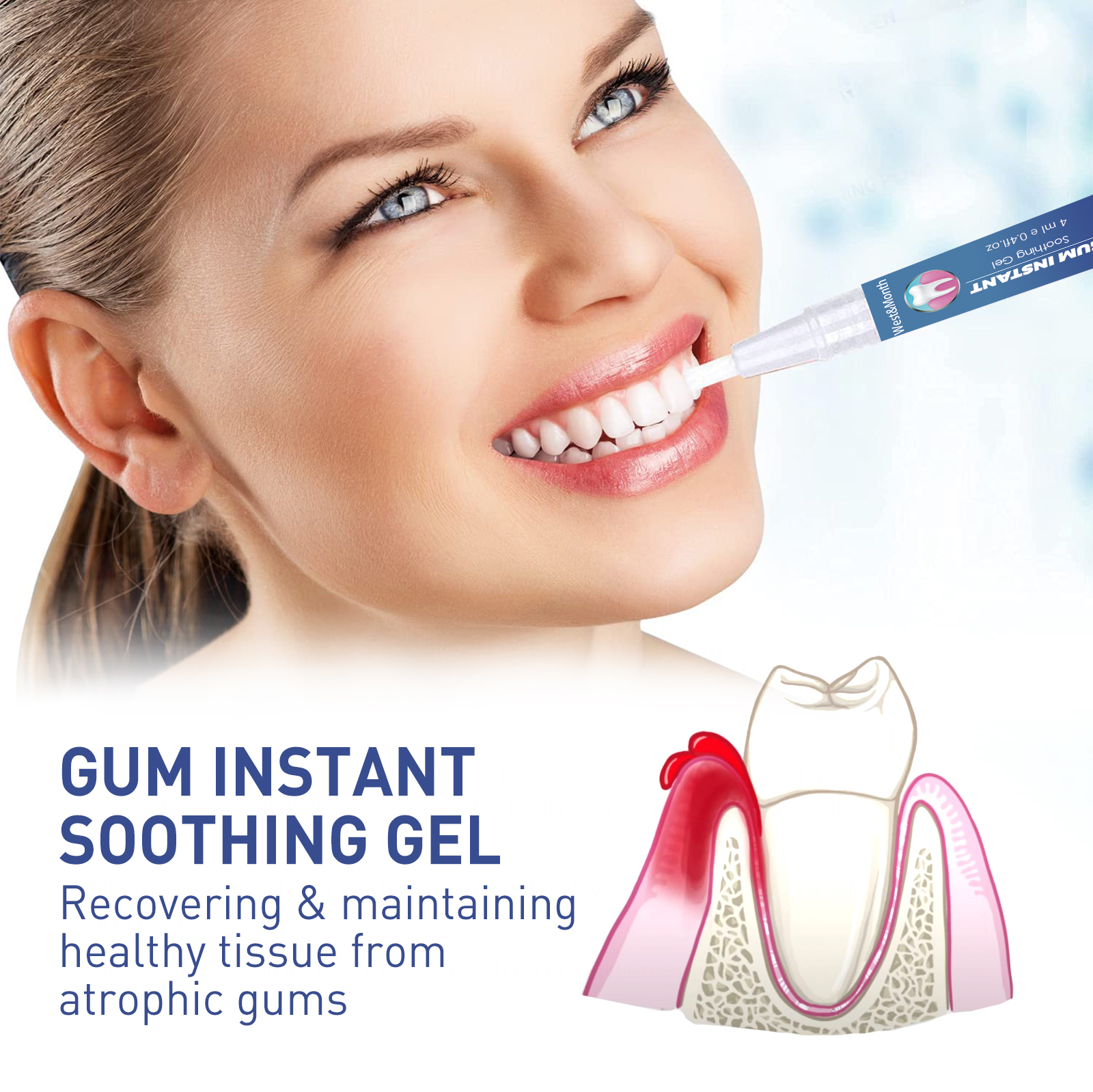 Gum Instant Soothing Gel Receding Gums Therapy Inflammation Treatment ...