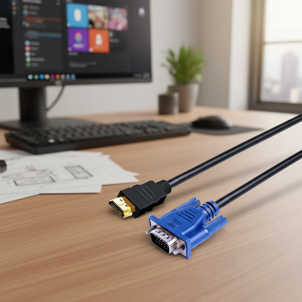 1080P HDMI to VGA Audio Adapter Cable for HDTV and PC | Shopee Philippines