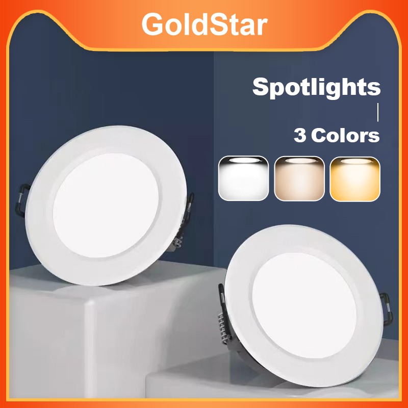 WeHome Ultra Slim LED Ceiling Pin Light, 3 Color 3500K 6500K Switchable ...