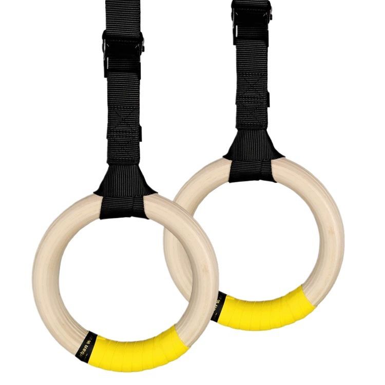 Adjustable Gymnastics Rings Straps, Heavy Duty for Home Gym & Strength ...