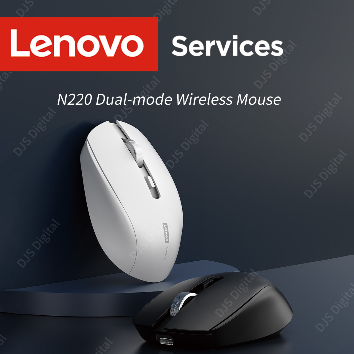Lenovo Ergonomic Silent Wireless Mouse High Precision Light Portable ...