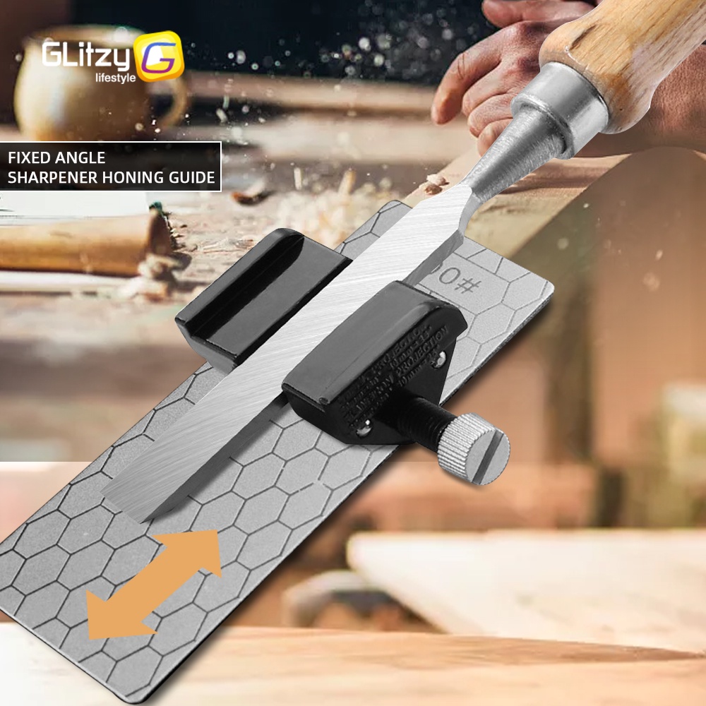 Carbon Steel Knife Sharpener Blade Chisel Honing Angle Guide For Wood ...