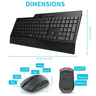 RAPOO 8200T Bluetooth 3.0 Multi-mode 2.4G Wireless Keyboard and Mouse ...