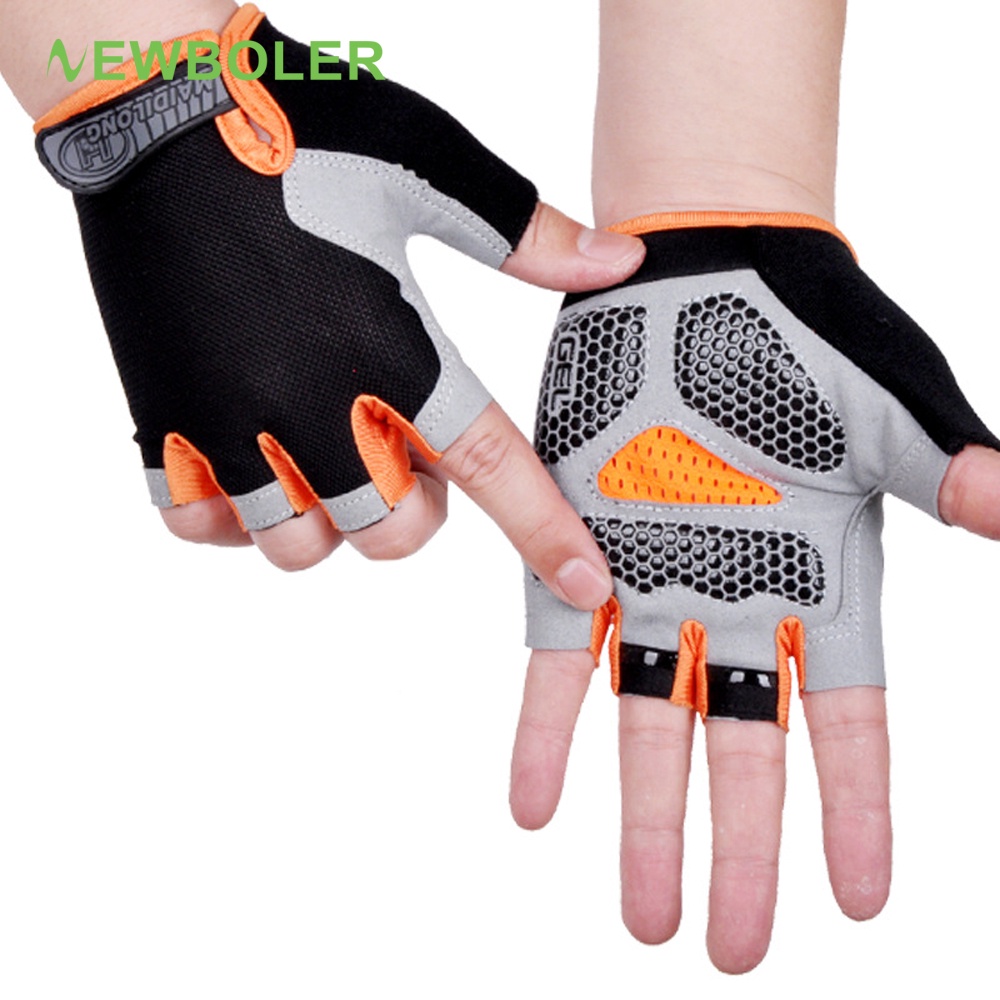 Newboler NonSlip Gloves For Bike Breathable Cycling Gloves Half Finger