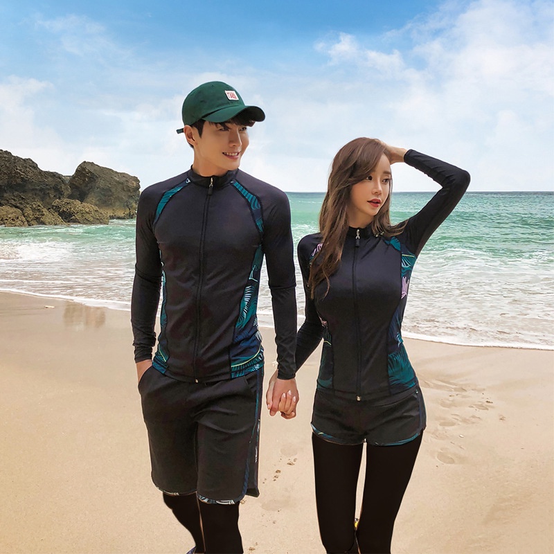 SAILBEE New Couple Diving Suit Long Sleeved Trousers Swimming Suit UV ...
