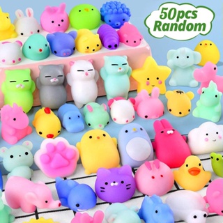 Mini Animal Squishy Pack - 20 Pieces Random Mochi Squishies Party Favor  Toys for Kids - Soft Squeezable Stress Reliever Squeeze stocking fillers