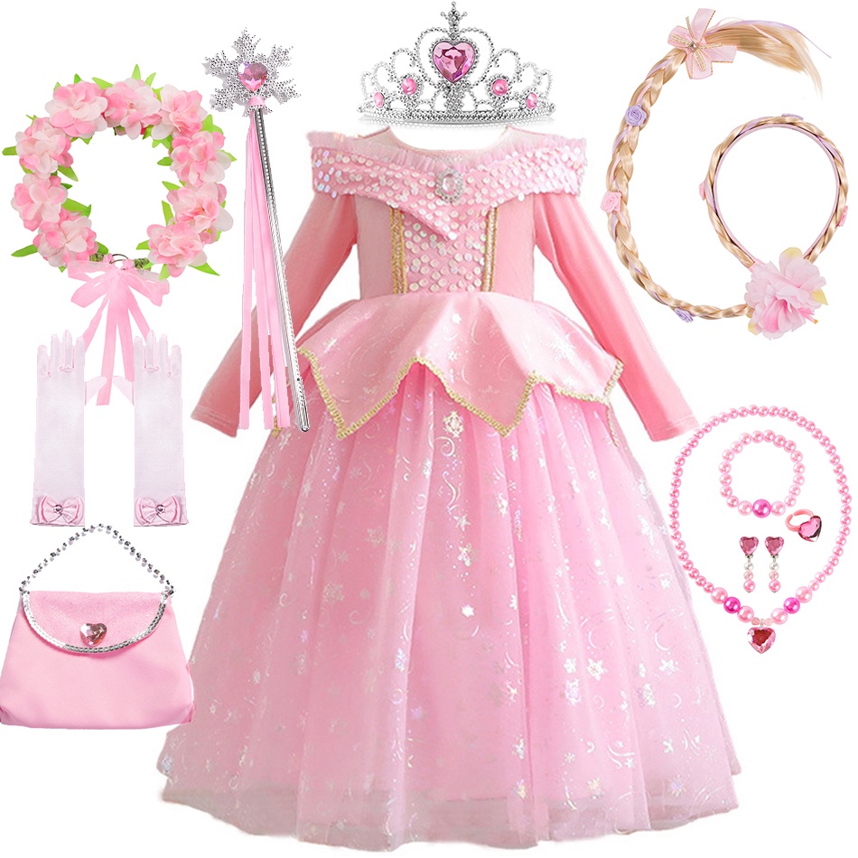 Girls Sleeping Princess Toddler Childrens Costume Female Halloween main image 0