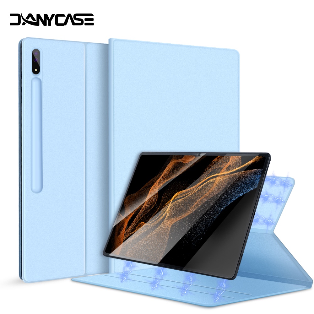 Magnetic Case For Samsung Galaxy Tab S10 FE S10 Lite S9 Ultra S10 Ultra  S9 FE Plus S10 Plus S8 S7 FE S7 Plus S7 S6 Cover With Stand 