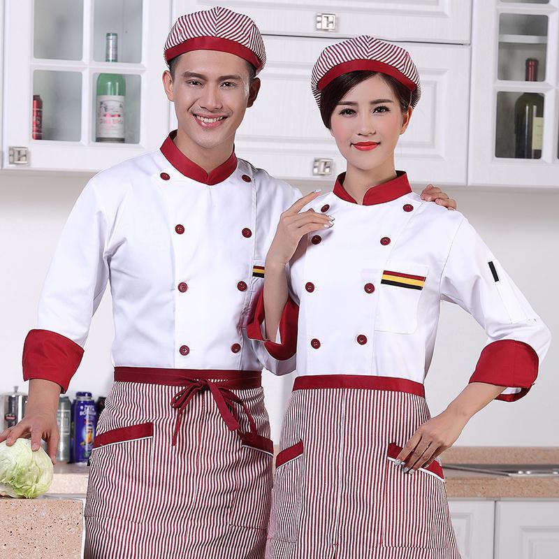 4 colors Unisex Chef Uniform Short Sleeve Men Workwear Woman Chef ...