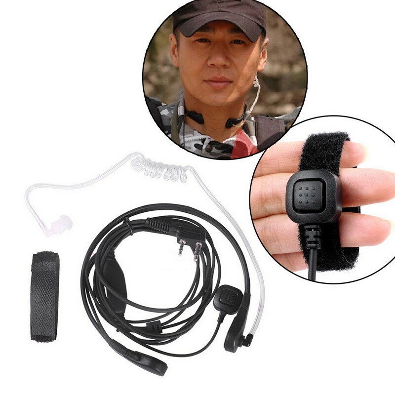 Kenwood Radio Headset For Security Heavy Duty U94 Ptt Neck Throat Mic Earpiece Radio Nato 5311