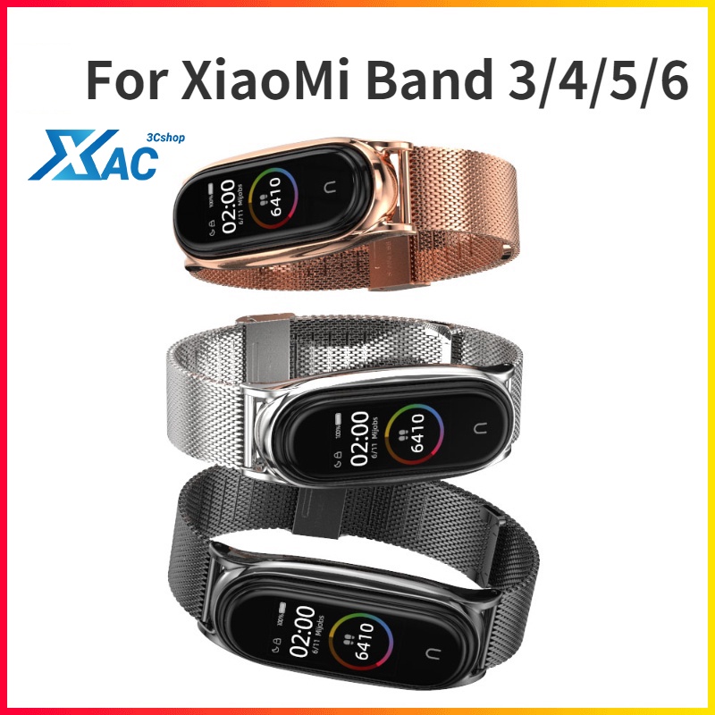 BDIG Correa Compatible para Xiaomi Mi Band 4 Correas Metal