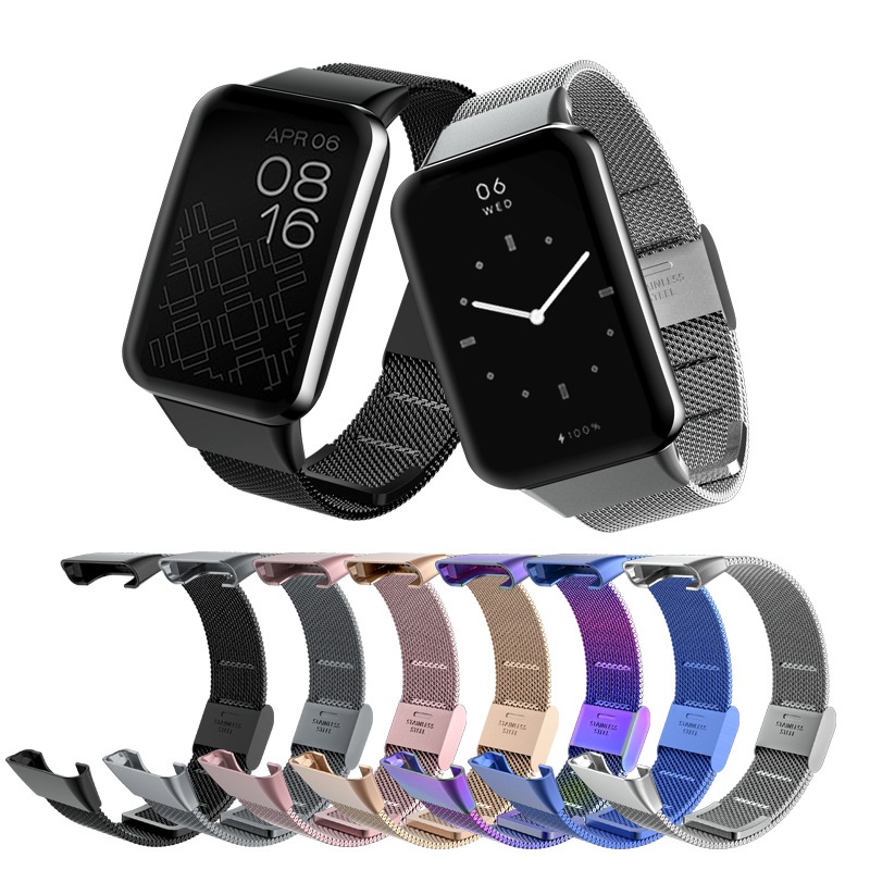 Metal Mesh Stainless Steel Strap for Xiaomi Mi Band Pro Smart Bracelet  Replacement Accessories Watchband Band7 Pro Smart Band