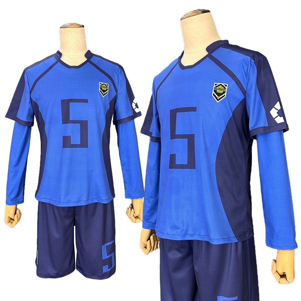 Holoun Blue Lock Cosplay Jersey Niko Yukimiya Costume Football Soccer 