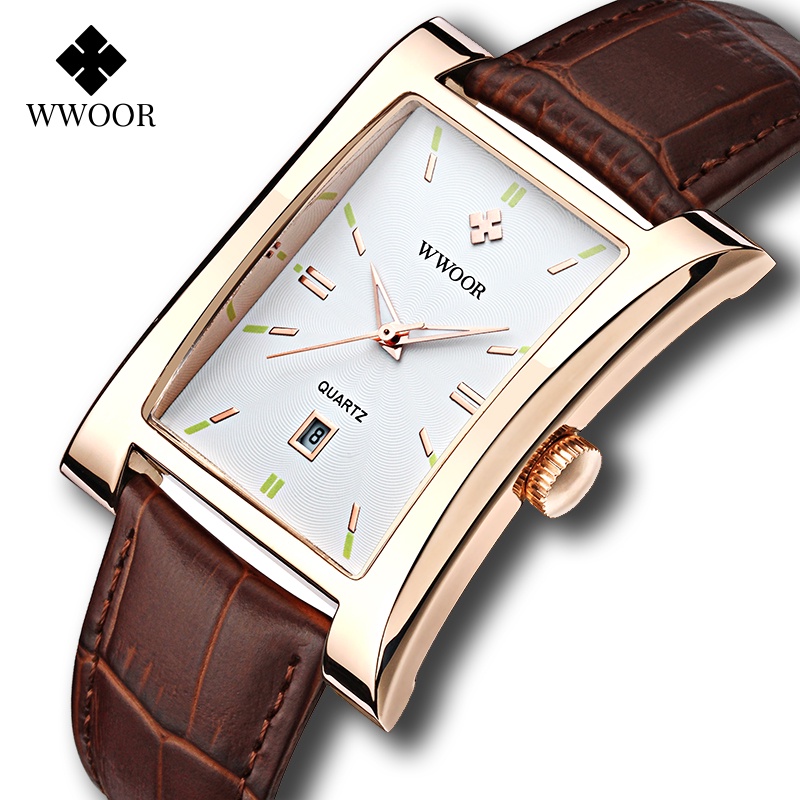 Watch Brands Best Mens Watches Leather Band WWOOR Brand Classic