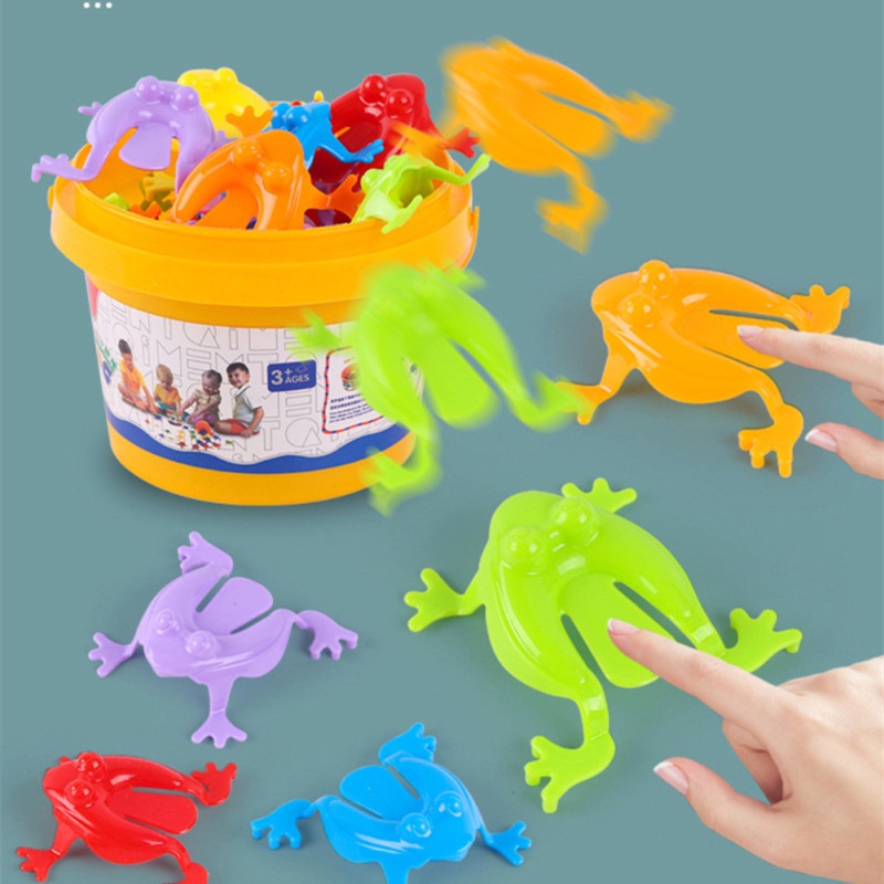 Mini Jumping Frog Toy Desktop Game Nostalgic Classic Creative Jumping ...